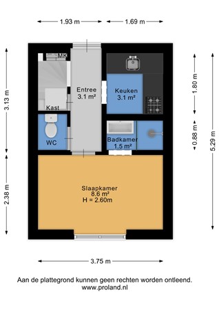 Floorplan - Koekoeklaan 87, 1403 ED Bussum